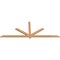 Ekena Millwork Kennewick Timber Gable Bracket, Western Red Cedar, 96"W x 36"H x 1 1/2"D x 3 1/2"F, 9/12 Pitch GBW096X36X0204KEN00SWR - alternate 3